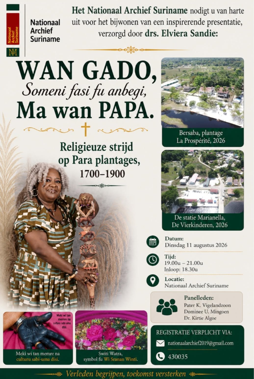 Bron: officiële flyer (Nationaal Archief Suriname)