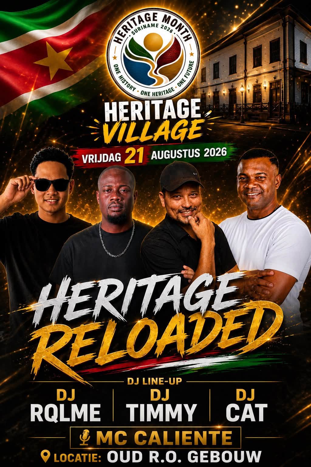 Bron: officiële flyers en oproep aan vendors (Heritage Month Suriname)